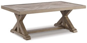 Ashley Beige Beachcroft Rectangular Cocktail Table | Home Elegance USA