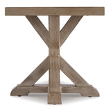 Ashley Beige Beachcroft Square End Table - sold by Home Elegance USA