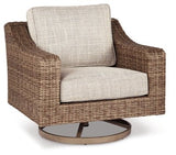 Ashley Beige Beachcroft Swivel Lounge Chair (Set of 1) - P791 - 821 - Home Elegance USA - 1