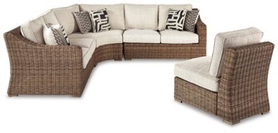 Ashley Beige Beachcroft P791P7 4 - Piece Outdoor Seating Set - P791P7 - Home Elegance USA - 1