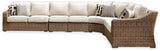 Ashley Beige Beachcroft P791P8 5-Piece Outdoor Seating Set