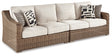 Ashley Beige Beachcroft RAF/LAF Loveseat w/CUSH (Set of 2)