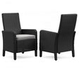 Ashley Black/Light Gray Beachcroft Arm Chair With Cushion (Set of 2) | Home Elegance USA
