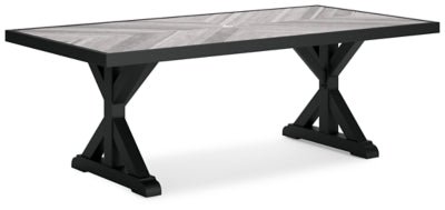 Ashley Black/Light Gray Beachcroft RECT Dining Table w/UMB OPT - P792 - 625 - Home Elegance USA - 1