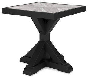 Ashley Black/Light Gray Beachcroft Square End Table | Home Elegance USA