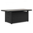 Black/Light Gray Beachcroft Rectangular Fire Pit Table | Ashley | Home Elegance USA