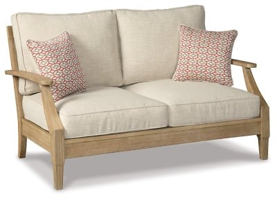 Ashley Beige Clare View Loveseat w/Cushion - P801 - 835 - Home Elegance USA - 1