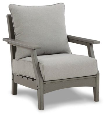 Ashley Gray Visola Lounge Chair w/Cushion (Set of 2) - P802 - 820 - Home Elegance USA - 1