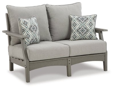 Ashley Gray Visola Loveseat w/Cushion - P802 - 835 - Home Elegance USA - 1