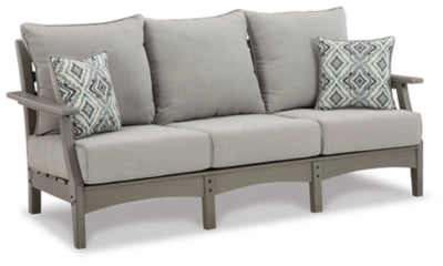 Ashley Gray Visola Sofa with Cushion