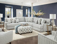 Pelham Transitional Sectional Sofa in Gray by Furniture of America Furniture of America