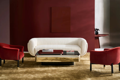 Periphery Cocktail Table with Smoked Bronze Mirror Top | Caracole Classic