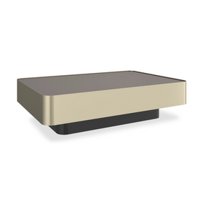 Periphery Cocktail Table with Smoked Bronze Mirror Top | Caracole Classic