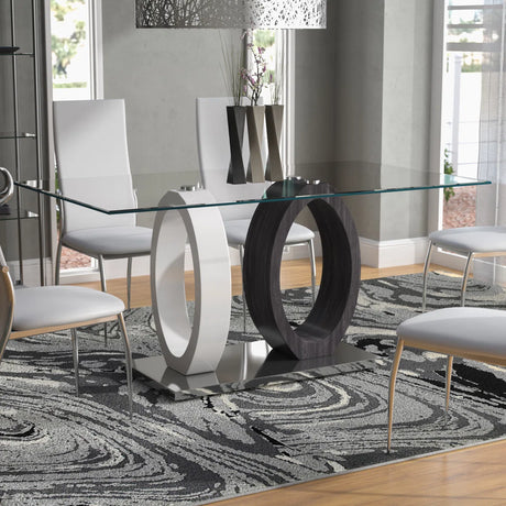 Glass Top Dining Table D1628 | Global