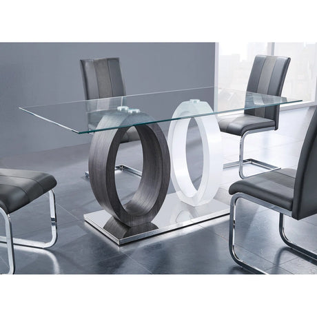 Glass Top Dining Table D1628 | Global