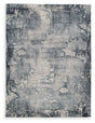 Ashley Blue/Gray/Cream Langrich Large Rug | Home Elegance USA