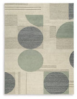 Ashley Linen/Blue/Green Dallane Large Rug | Home Elegance USA