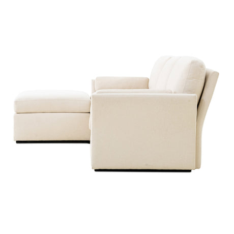 Catarina Cream Chaise Sectional - Home Elegance USA