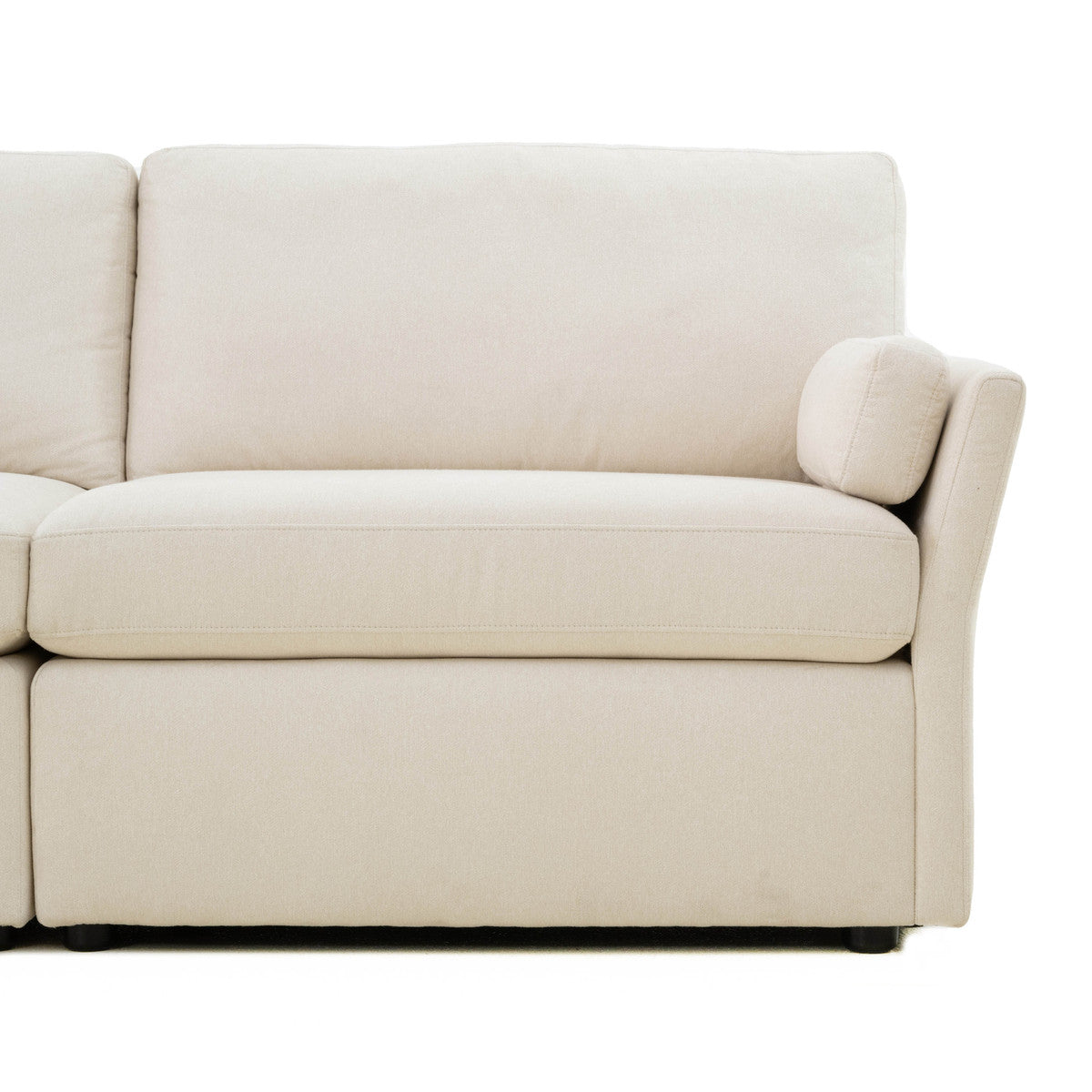 Catarina Cream Chaise Sectional - Home Elegance USA