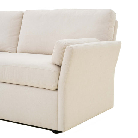 Catarina Cream Chaise Sectional - Home Elegance USA