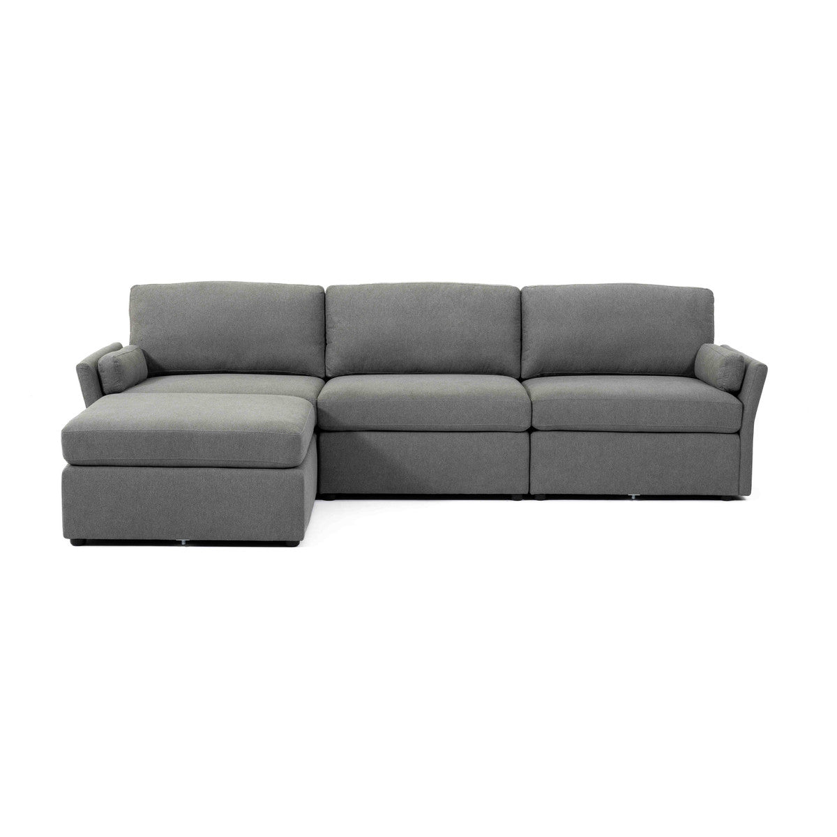 Catarina Gray Chaise Sectional - Home Elegance USA