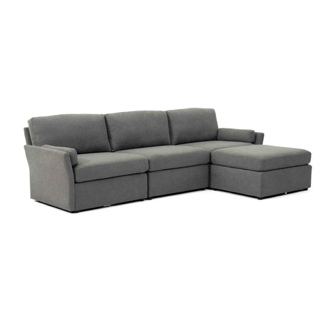Catarina Gray Chaise Sectional - Home Elegance USA