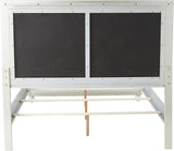 Riley Upholstered Silver Bed with Crystal Tufting – Global - Home Elegance USA