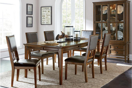 Rectangular Dining Set in Brown Cherry - Frazier Park by Homelegance Homelegance Furniture