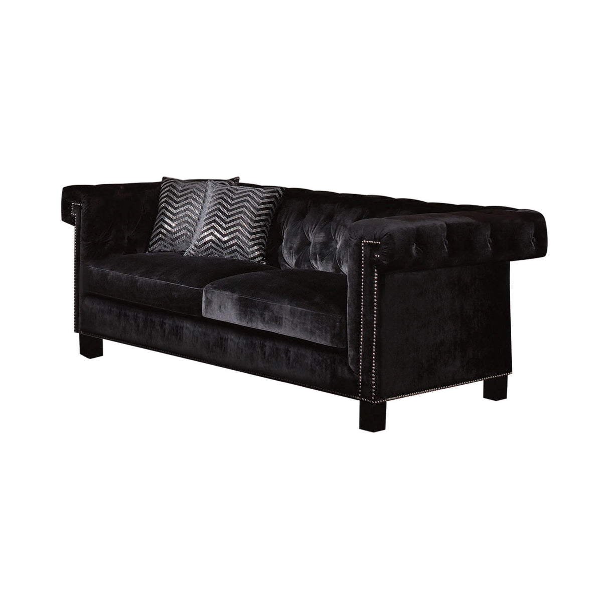 Reventlow Living Room Set in Black by Coaster Furniture Coaster Furniture