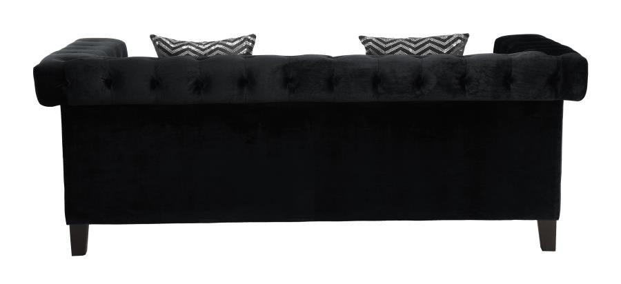 Reventlow Living Room Set In Black By Coaster Furniture - Home Elegance USA