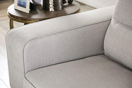 Riehen Transitional Light Gray Fabric Sectional Sofa by Furniture of America Furniture of America