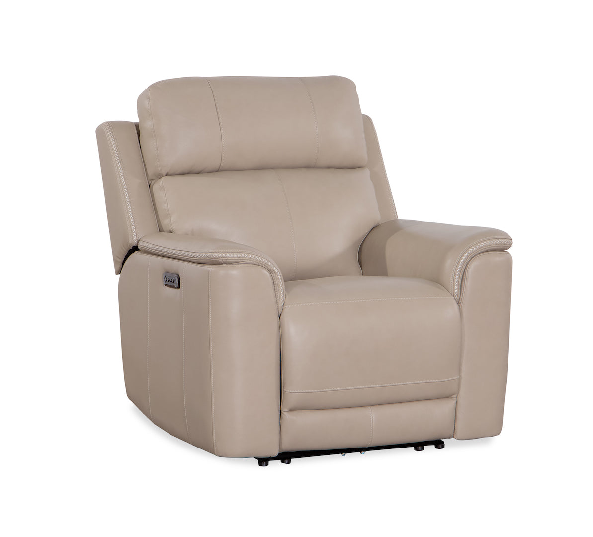 Beige recliner chair on a white background