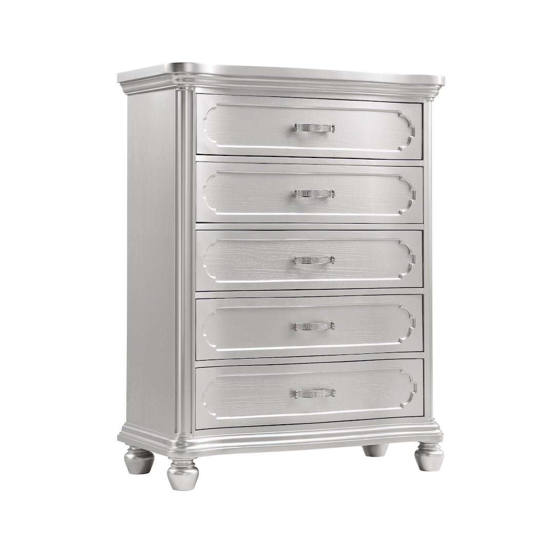 Roma Chest by Cosmos Furniture in silver finish