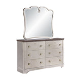 Rose Dresser & Mirror by Cosmos Furniture in champagne finish