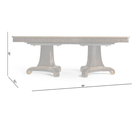 Rosette Dining Table 84-Inch | Jonathan Charles Fine Furniture