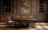 Rosette Dining Table 84-Inch | Jonathan Charles Fine Furniture
