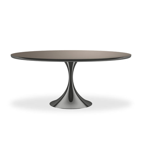 Semper Oval Dining Table | 72" & 96" | Deep Bronze | Caracole Classic Collection