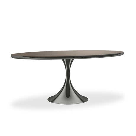 Semper Oval Dining Table | 72" & 96" | Deep Bronze | Caracole Classic Collection