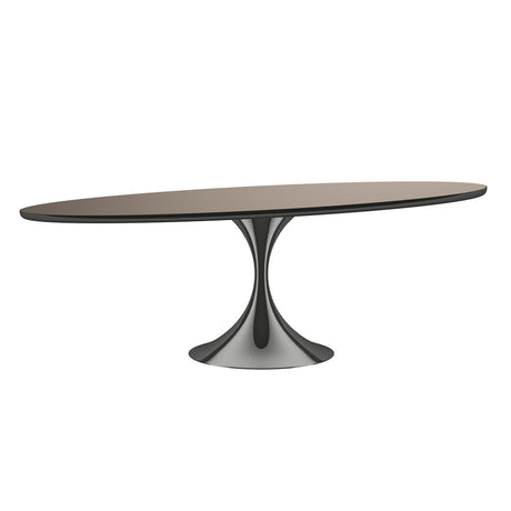 Semper Oval Dining Table | 72" & 96" | Deep Bronze | Caracole Classic Collection