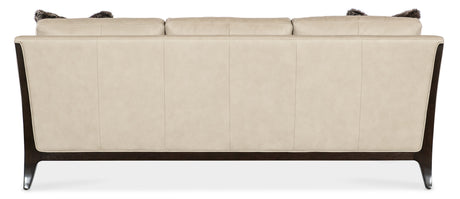 Sophia Sofa – Mid-Century Leather & Fabric Sofa in Caviar Finish | Hooker Furniture