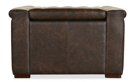 Savion Deux Power Recliner with Power Headrest by Hooker Furniture in West Saddlewood Leather