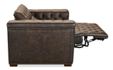 Savion Deux Power Recliner with Power Headrest by Hooker Furniture in West Saddlewood Leather