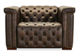 Savion Deux Power Recliner with Power Headrest by Hooker Furniture in West Saddlewood Leather