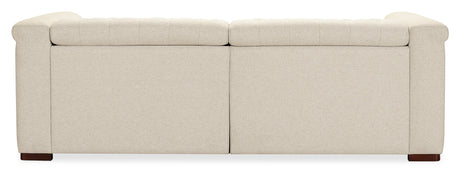 Savion Deux Sofa with Power Recliners & Power Headrests by Hooker Furniture in Aries Beach Fabric