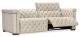 Savion Deux Sofa with Power Recliners & Power Headrests by Hooker Furniture in Aries Beach Fabric