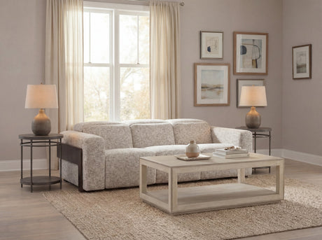 Atlas Power Sofa with Power Headrest by Hooker Furniture in Odyssey Frost Fabric