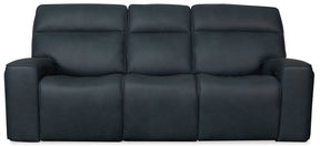 Riverton Power Sofa with Power Headrest and Lumbar | Dante Afterdusk Leather | Hidden Cupholders - sold by Home Elegance USA