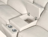 Vann Six-Piece Power Sectional by Hooker Furniture in Dante Moonshine Leather
