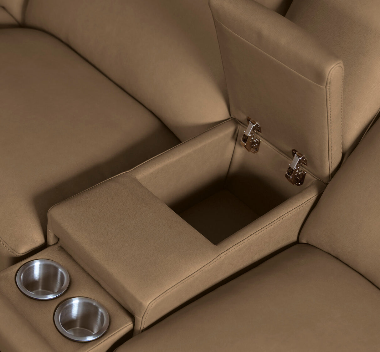 Simone Six-Piece Power Sectional by Hooker Furniture in Safari Bistro Leather