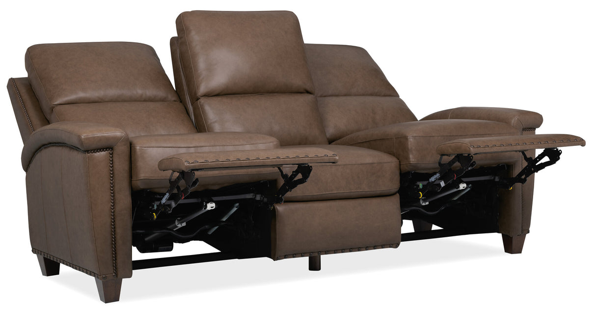 Julian Zero Gravity Power Sofa | Power Recline & Headrest | Top Grain Leather | Hooker Furniture - sold by Home Elegance USA